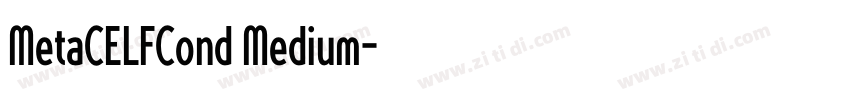 MetaCELFCond Medium字体转换